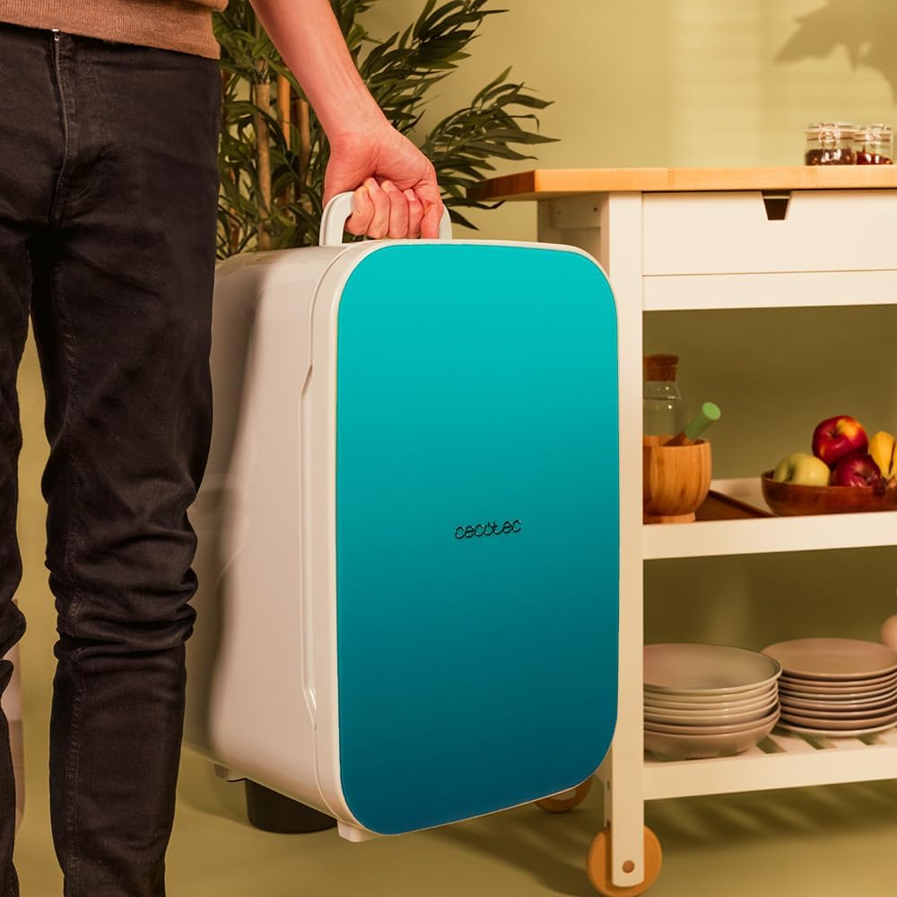 Cecotec - Mini Frigo Bolero MiniCooling - 25L - 12V/220V, Chauffe/Refroidit, portable, 7-65°C, Bahamas Pat 1