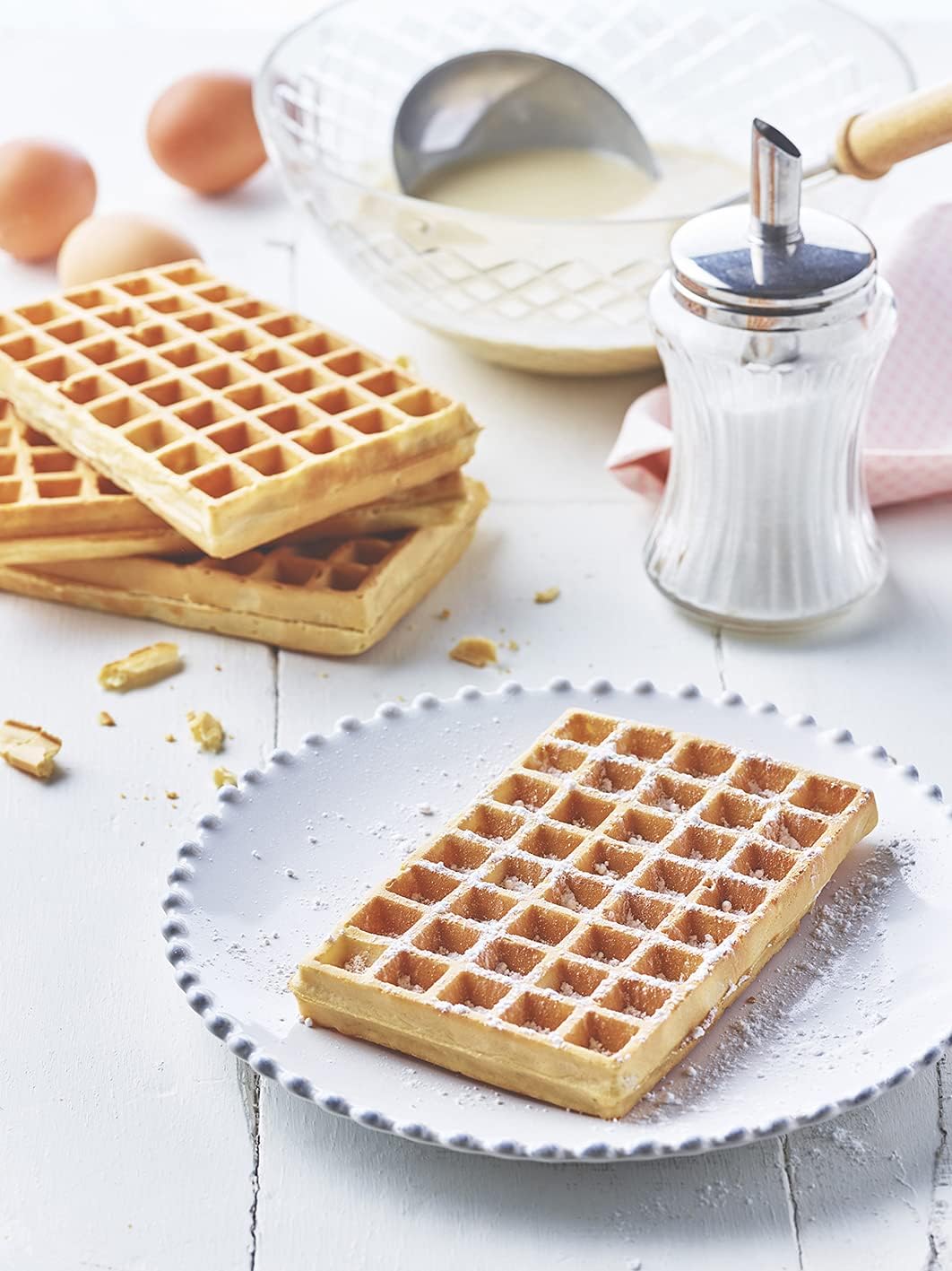 LAGRANGE - Super2 Traditionnel - 1000W - gaufrier réversible, plaques amovibles, fabriqué France - 039121