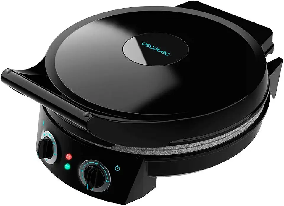 Cecotec - Fun Pizza&Co - Ø31cm - four électrique, 1800W, revêtement Rockstone, ouverture 180°, minuterie 30min