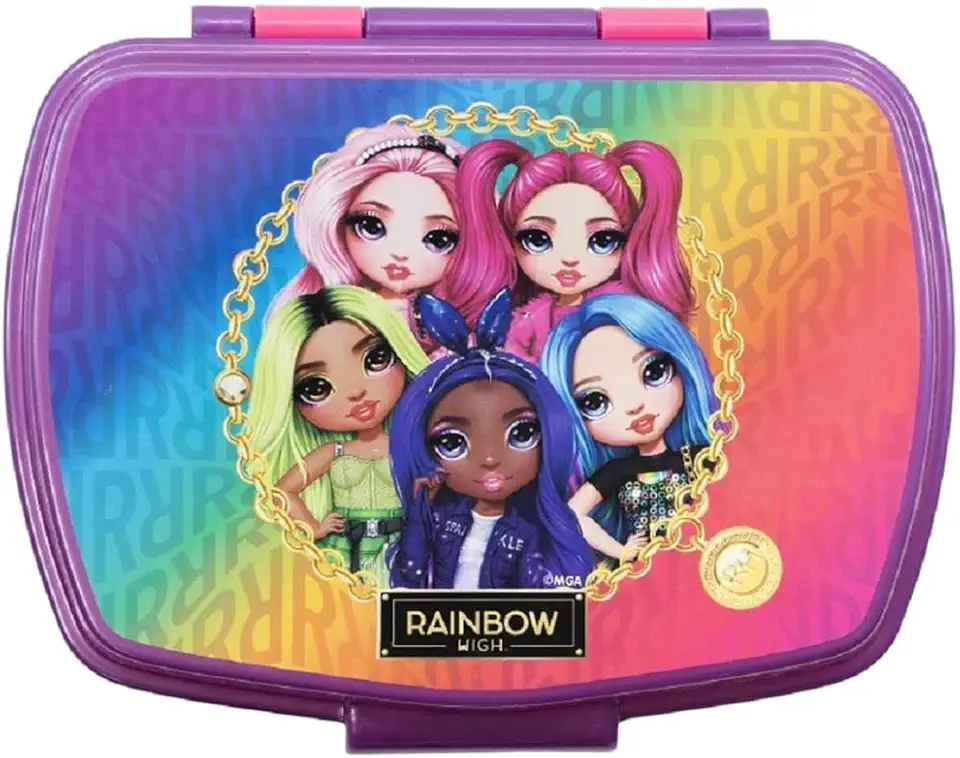 Boîte à sandwich rectangulaire multicolore, 16,5x11,5x5,5cm, réutilisable, sans BPA