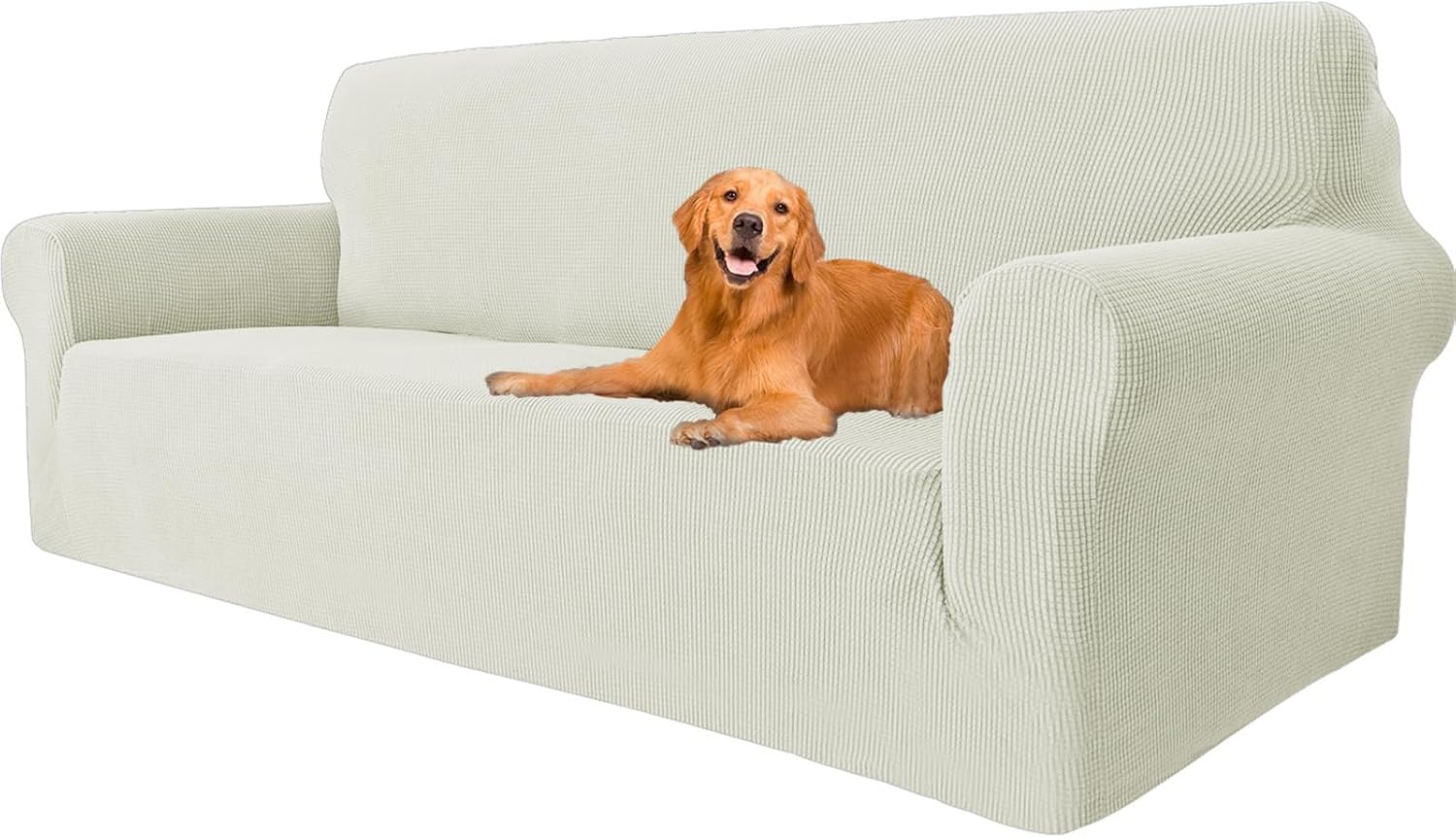 Housse canapé 3 places extensible, moderne, antidérapante, lavable