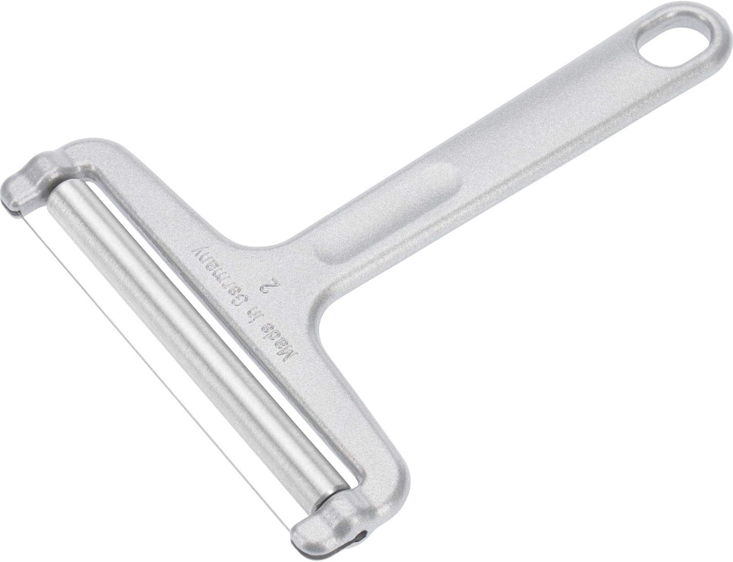 Westmark - Coupe-fromage Rétro - 13,9x10,9x1cm - Aluminium/acier inoxydable, coupe à rouleaux - 7100RT60