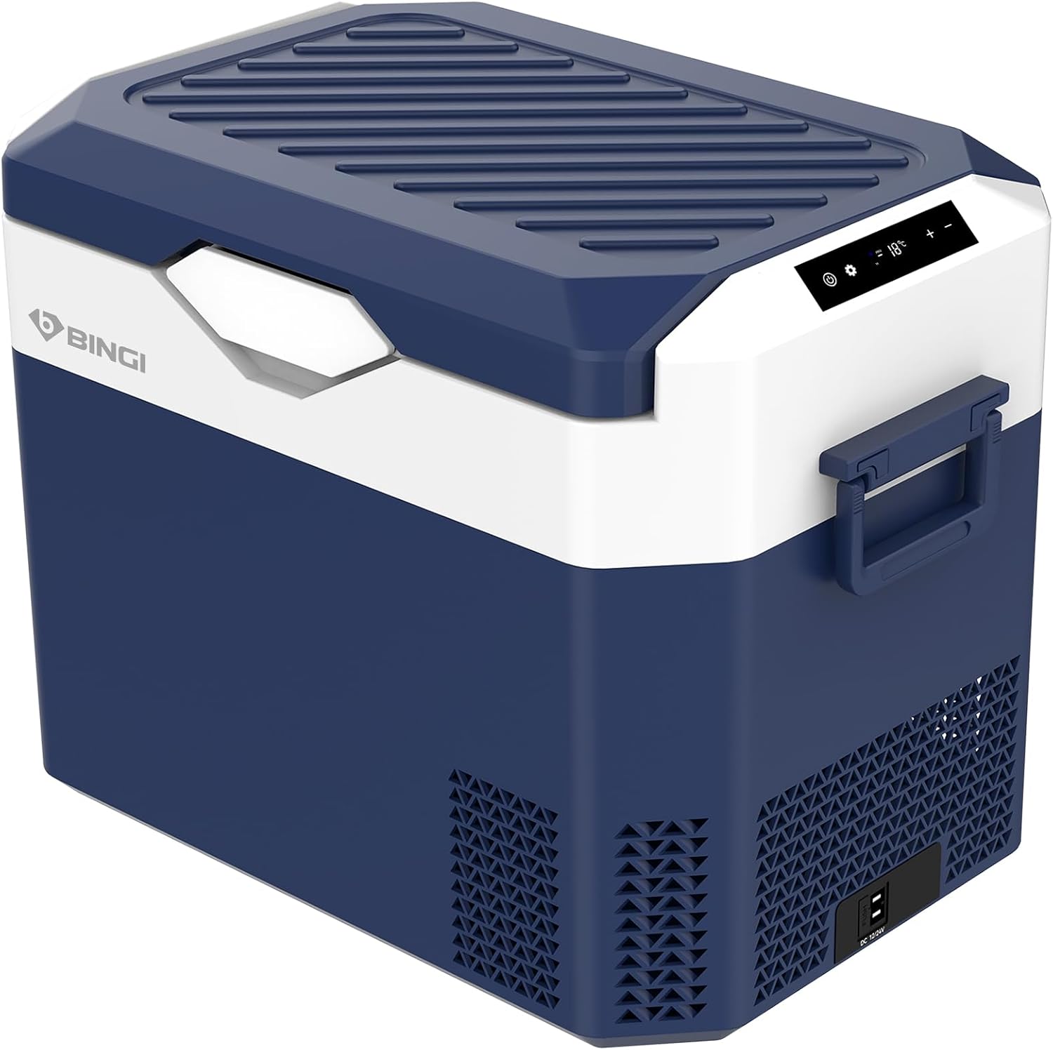 BINGI - Glacière électrique 30L - Refroidissement rapide, -18°C, multi-voltage