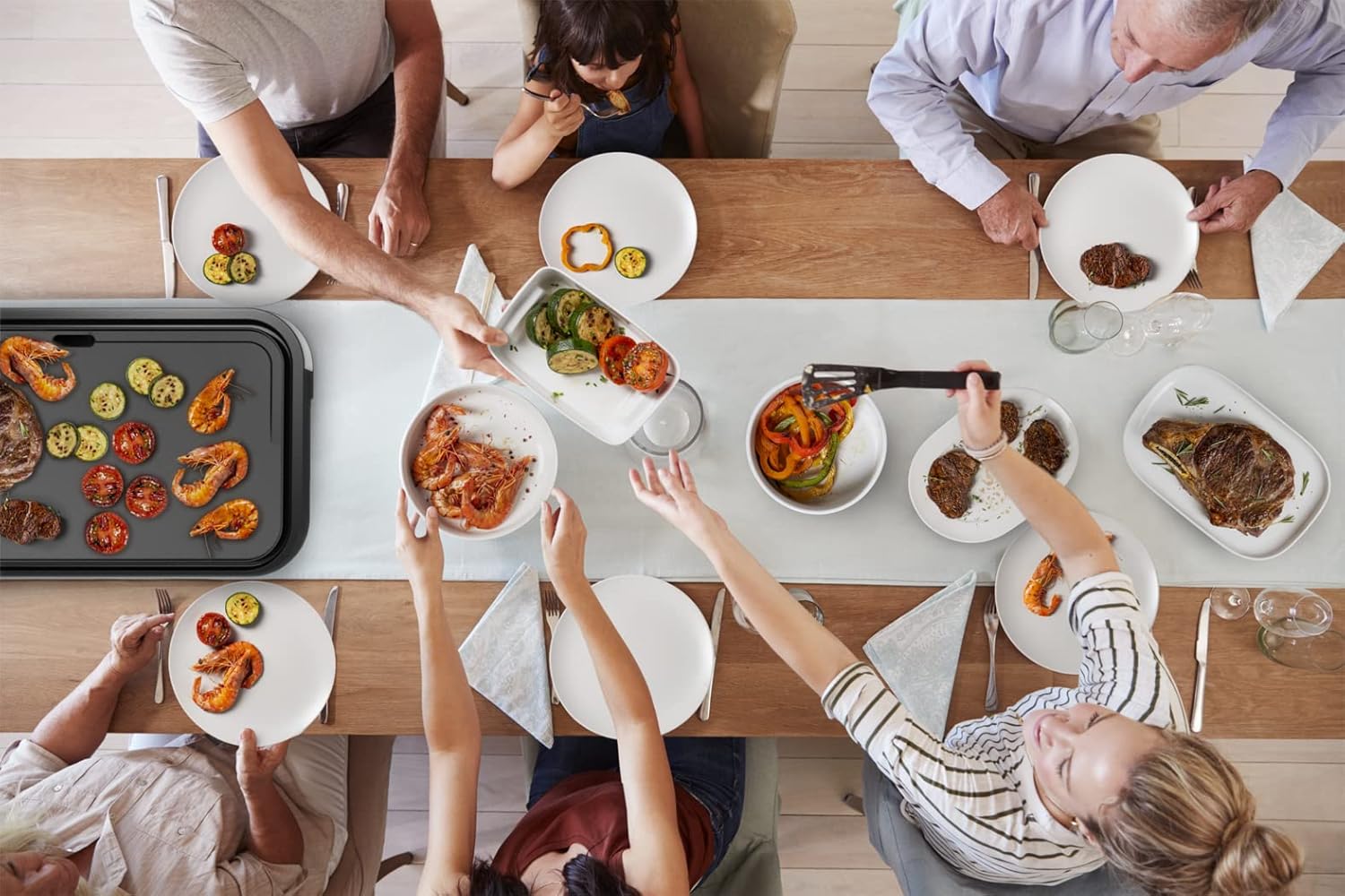 Tefal - Plancha Giant Série - XXL, 2300W, inox, antiadhésif, CB631D