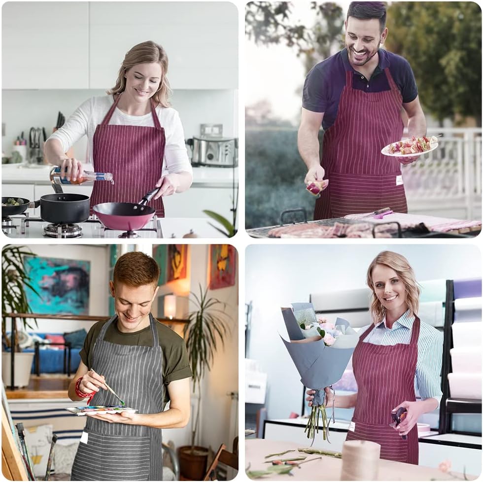 Vicloon - tabliers réglables 2 pièces - imperméable, 2 poches