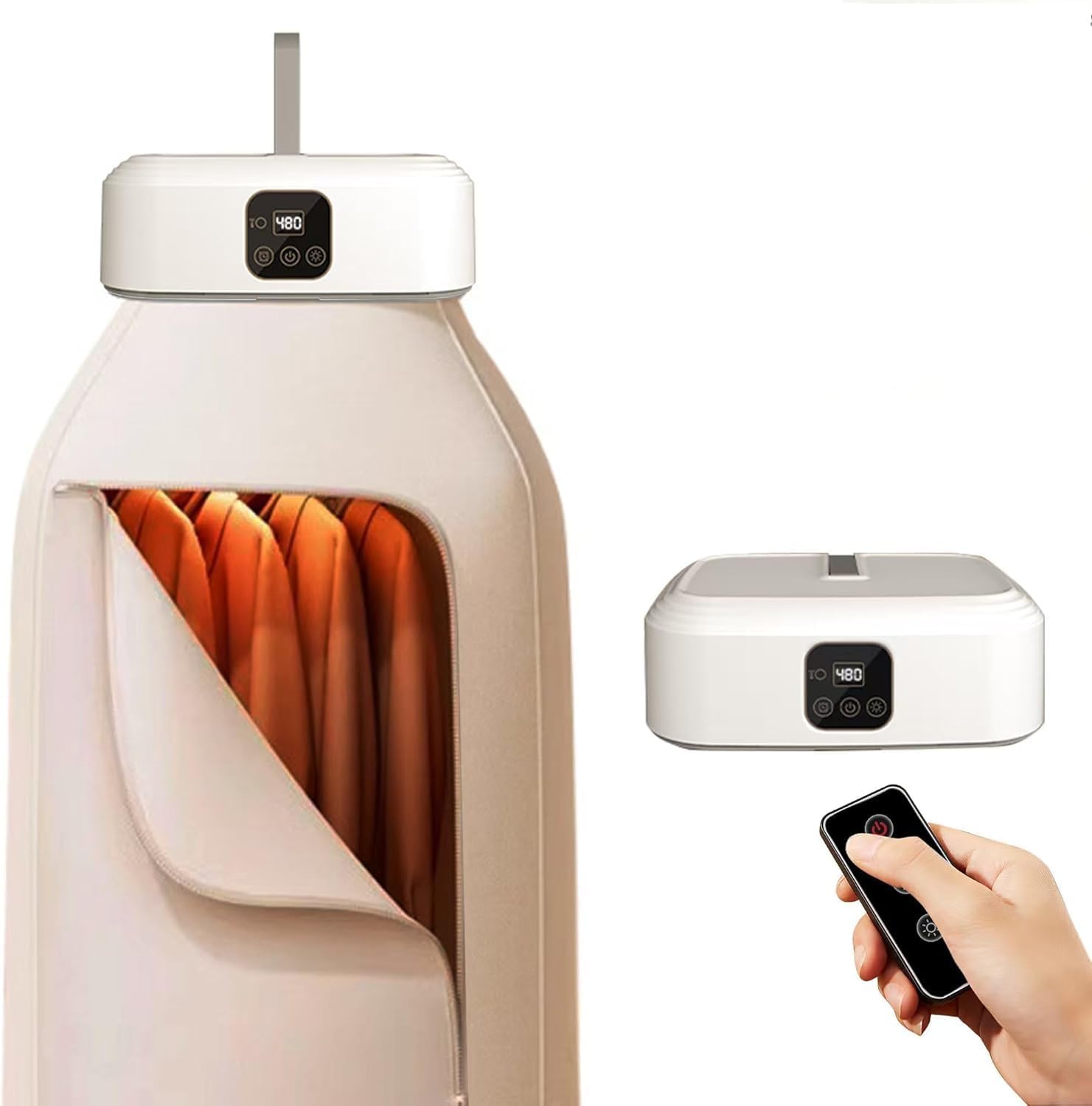 Mini sèche-linge - pompe à chaleur compacte UV, minuterie 1-8h, télécommande