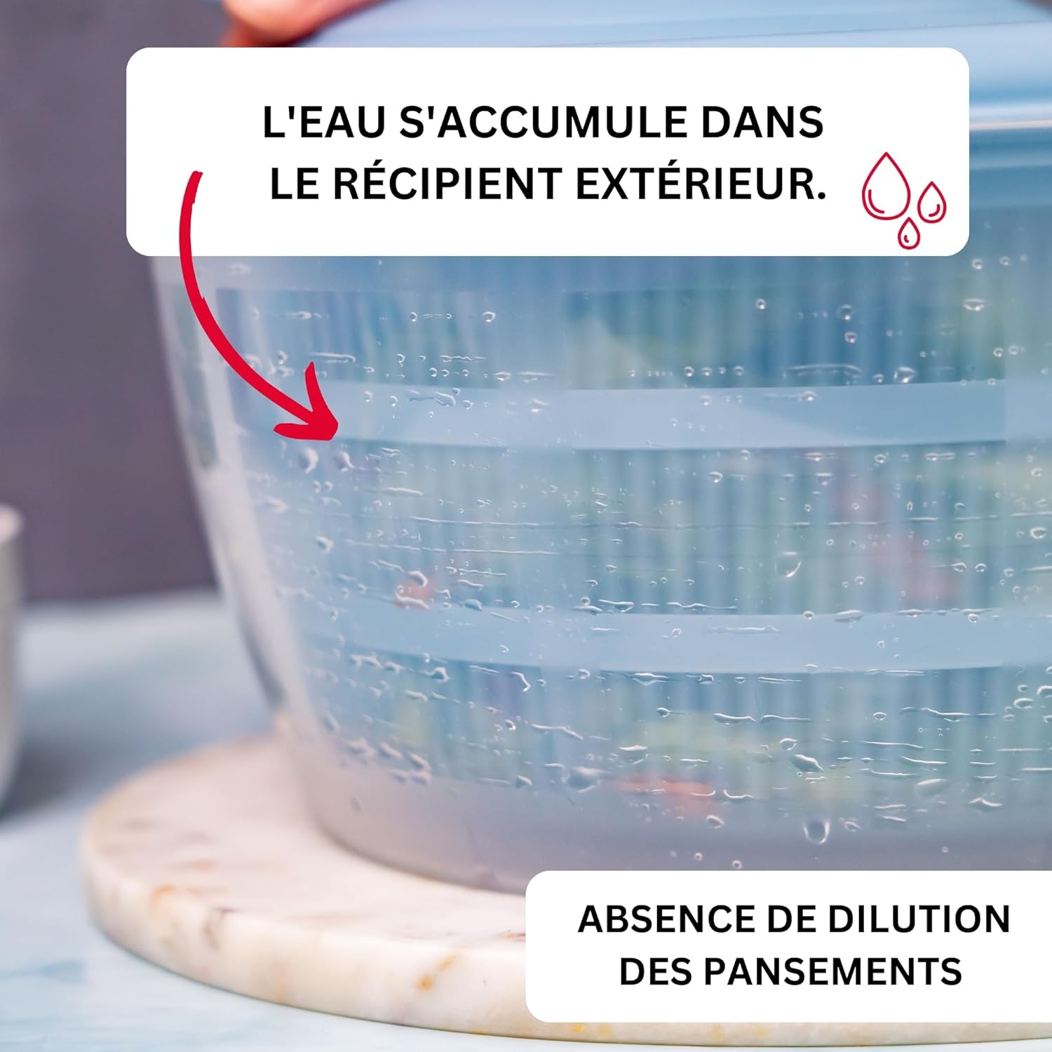 Westmark - Fortuna - 5L, 26cm - essoreuse à salade, sans BPA