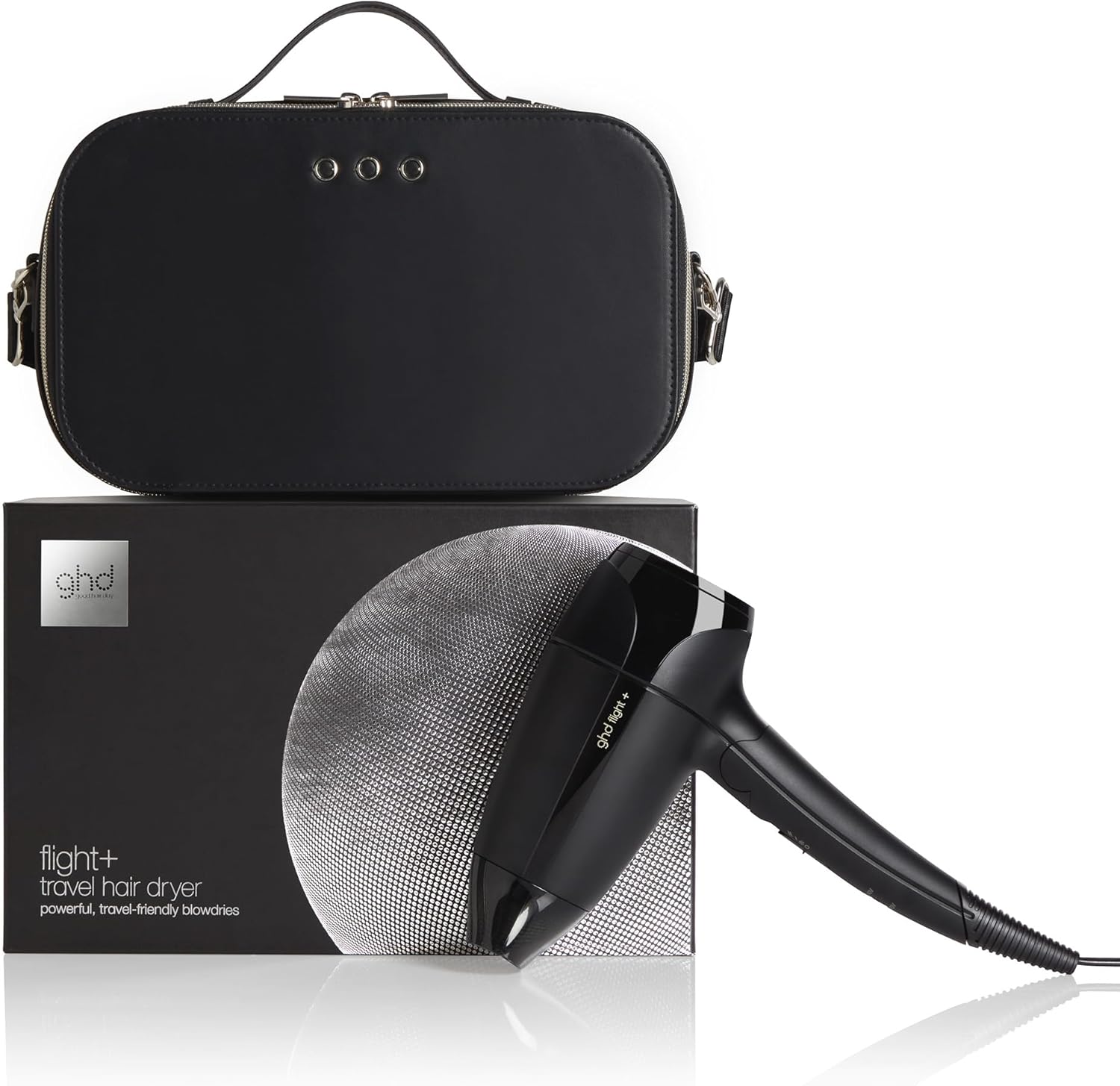 ghd - Flight+ compact pliable, double voltage, idéal voyage, noir