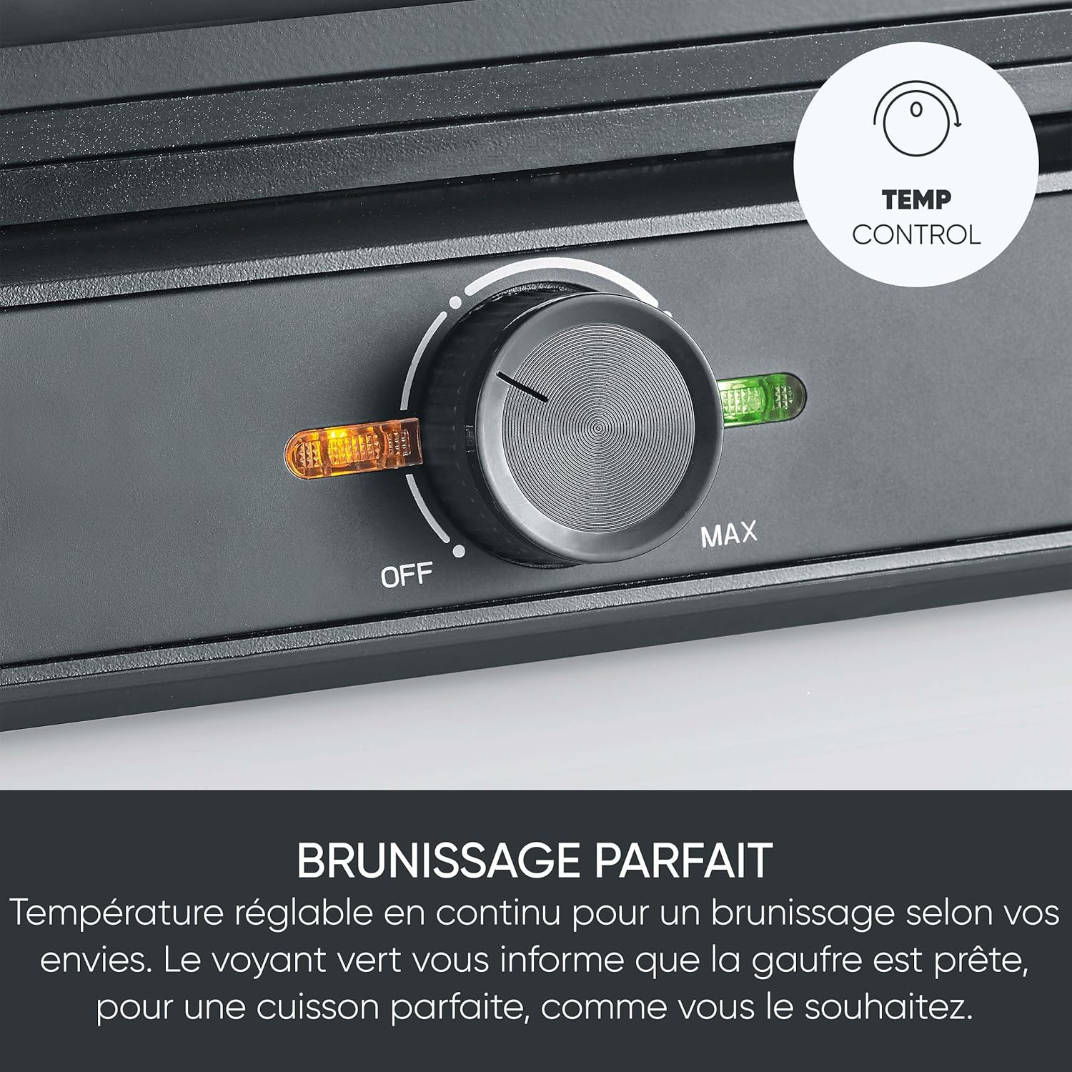 SEVERIN - gaufrier compact - 1600W, antiadhésif, sans PFAS, WA 2130