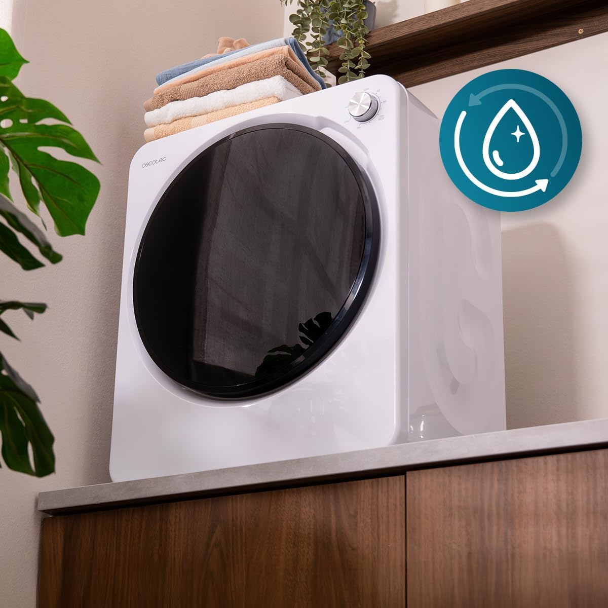 Cecotec - Bolero DressCode Dry mini sèche-linge 2,5 kg, 6 programmes, séchage rapide, compact, 3150V