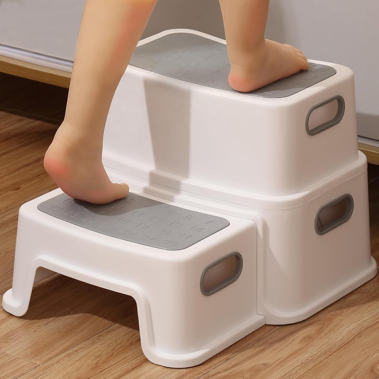 metaheim - Marche pied enfant 2 niveaux, antidérapant, sécurisé, robuste