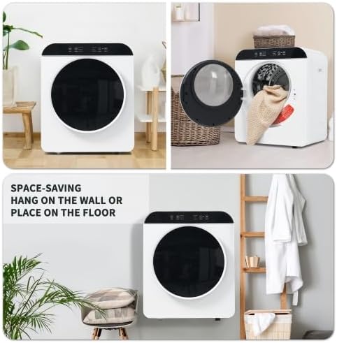 Sèche-linge à évacuation - 3-4,5kg, 6 programmes, mural, sécurité enfant, minuterie 180min