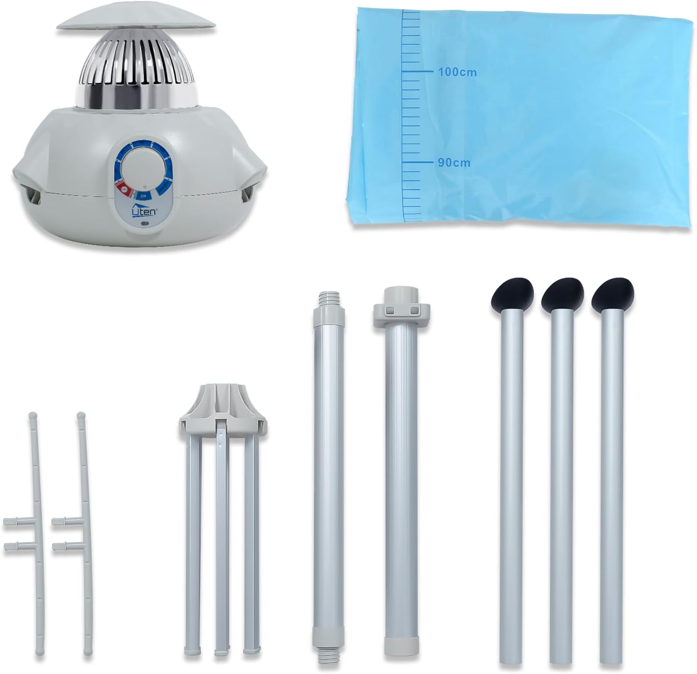 Sèche-linge électrique portable - rond - 1000W, minuterie, compact