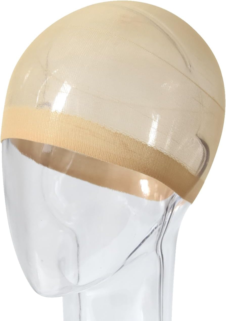 Bonnets de perruque - nylon respirant - lot de 6 - unisexe beige