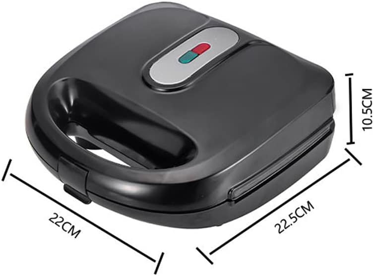 Appareil à Croque Monsieur - 750W, plaques antiadhésives détachables, thermostat automatique, 10 en 1