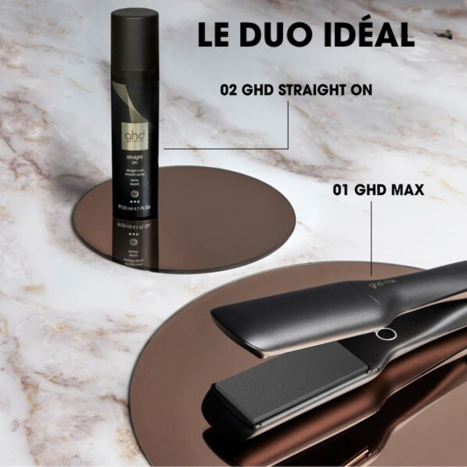 ghd - Max série - plaques larges - Lissage rapide cheveux brillants