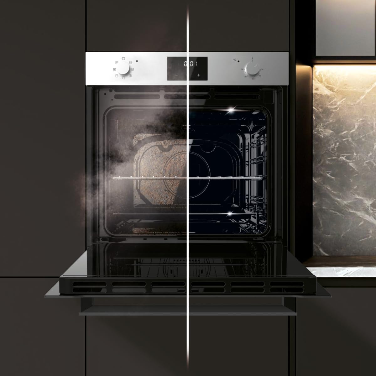 Cecotec - Four intégrable multifonctions 70L, 2800W, 7 modes, classe A, M226001