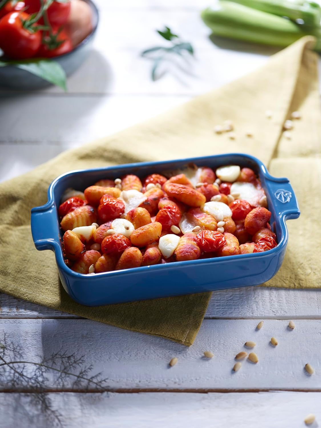 Peugeot - plat céramique rectangulaire 36x22cm 3,8L Light Blue