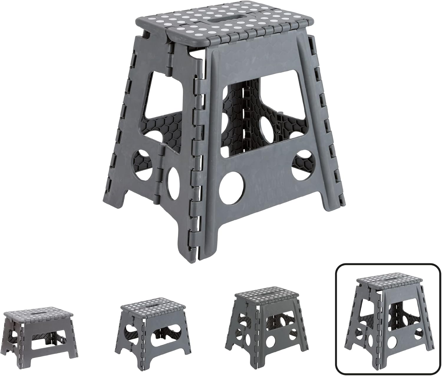 Arregui - tabouret pliant multiusage - 39 cm - marchepied pliable TB-039-G