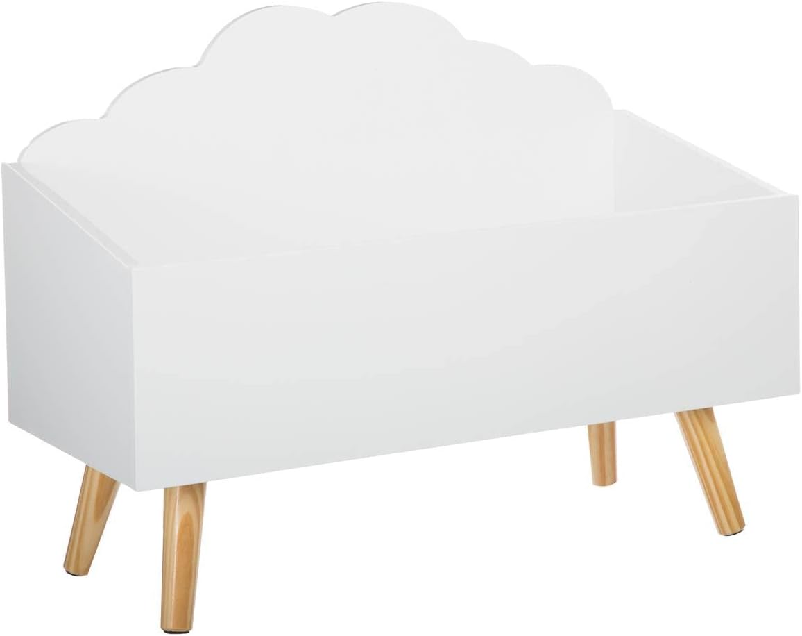 Atmosphera - Coffre Nuage Blanc - rangement enfant 60x30x35 cm