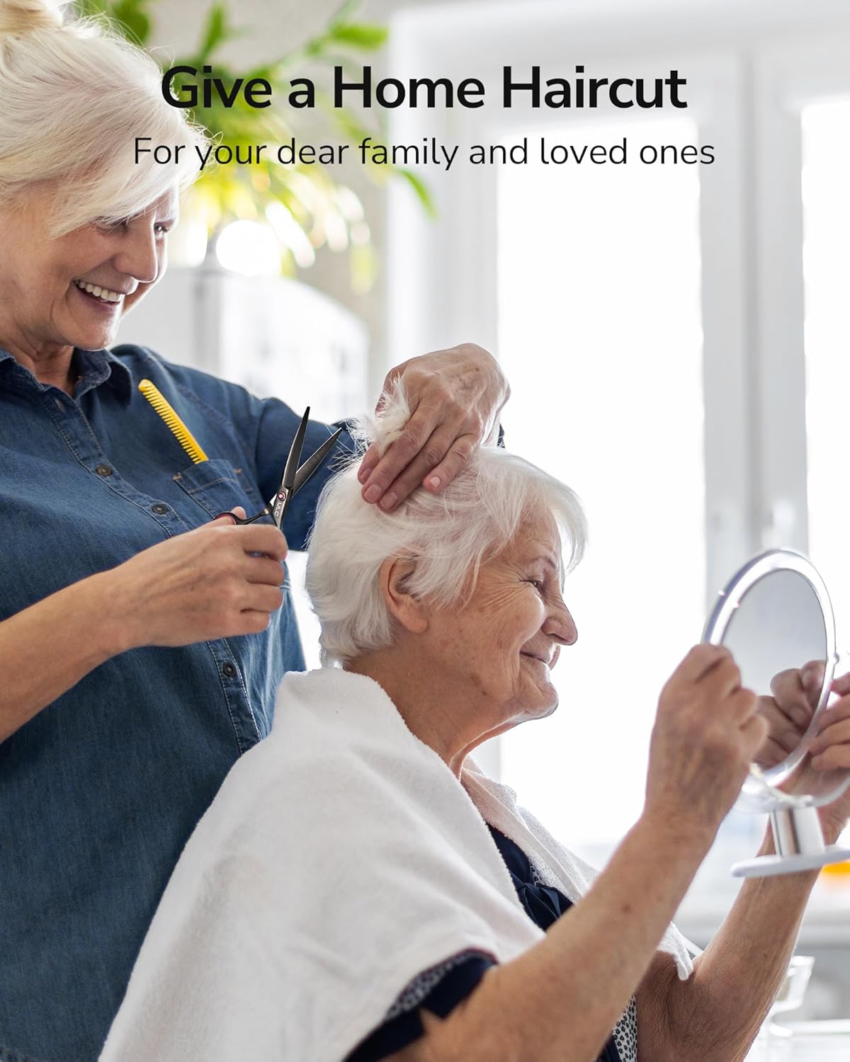 ULG - ciseaux de coiffure pro - 16,5 cm - acier inox, lame rasoir noir