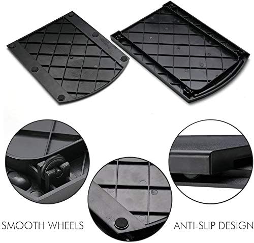 Café Plateau Tapis coulissant - 30 cm - rangement sans BPA, gris