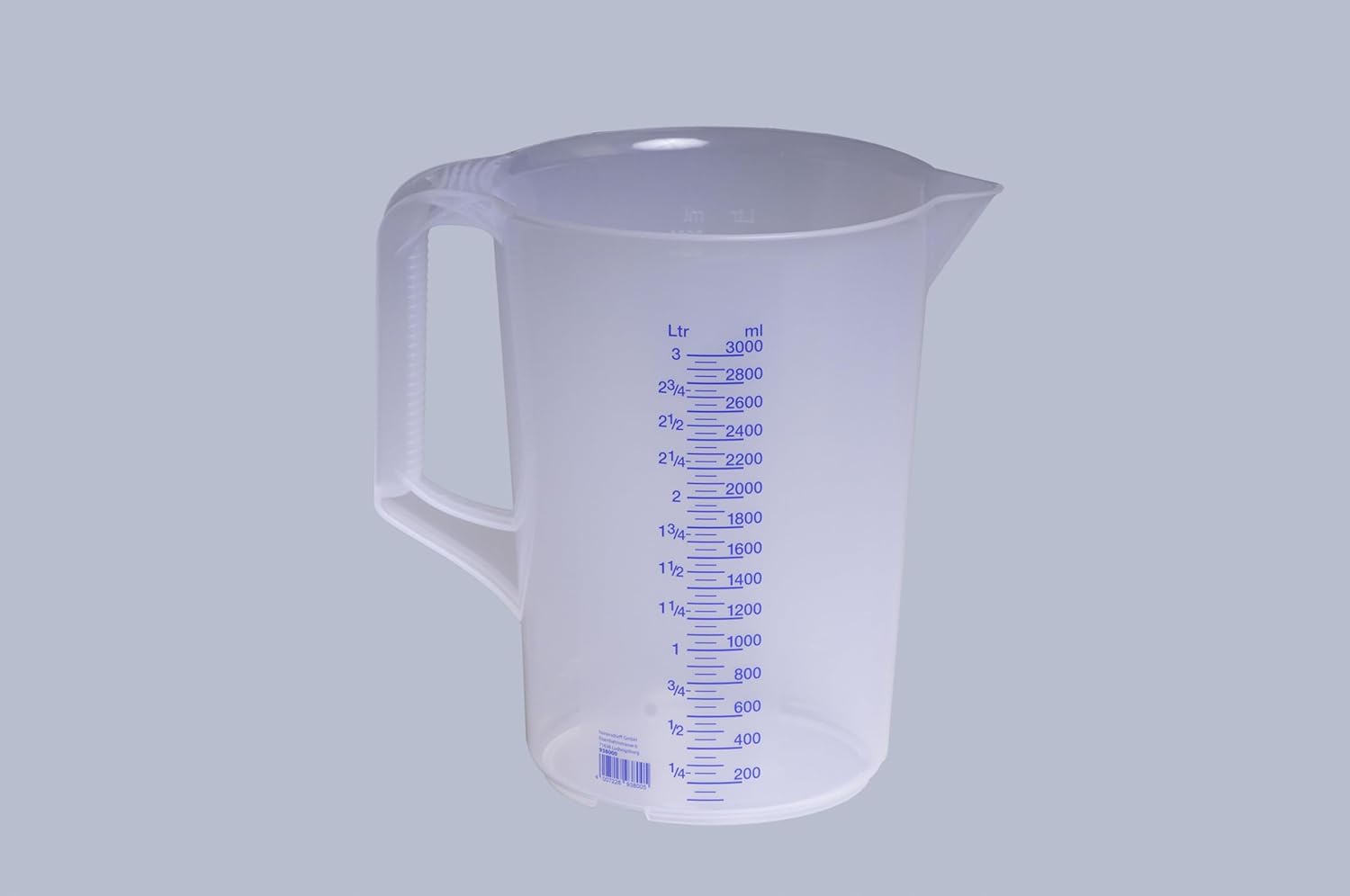 hünersdorff - verre doseur 3L - incassable, PP, gradué, lavable