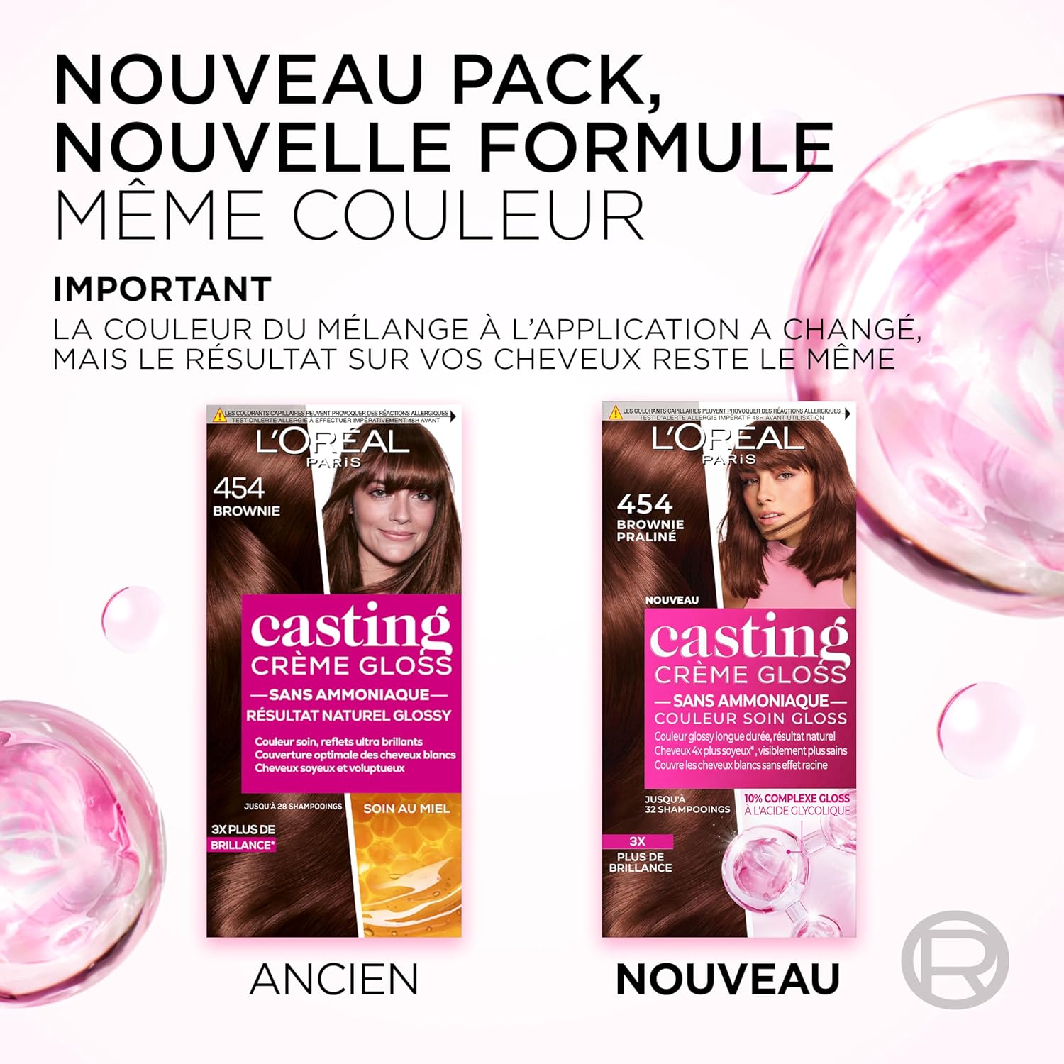 L'Oréal Paris - Casting Crème Gloss - coloration semi-permanente - marron miel, sans ammoniaque