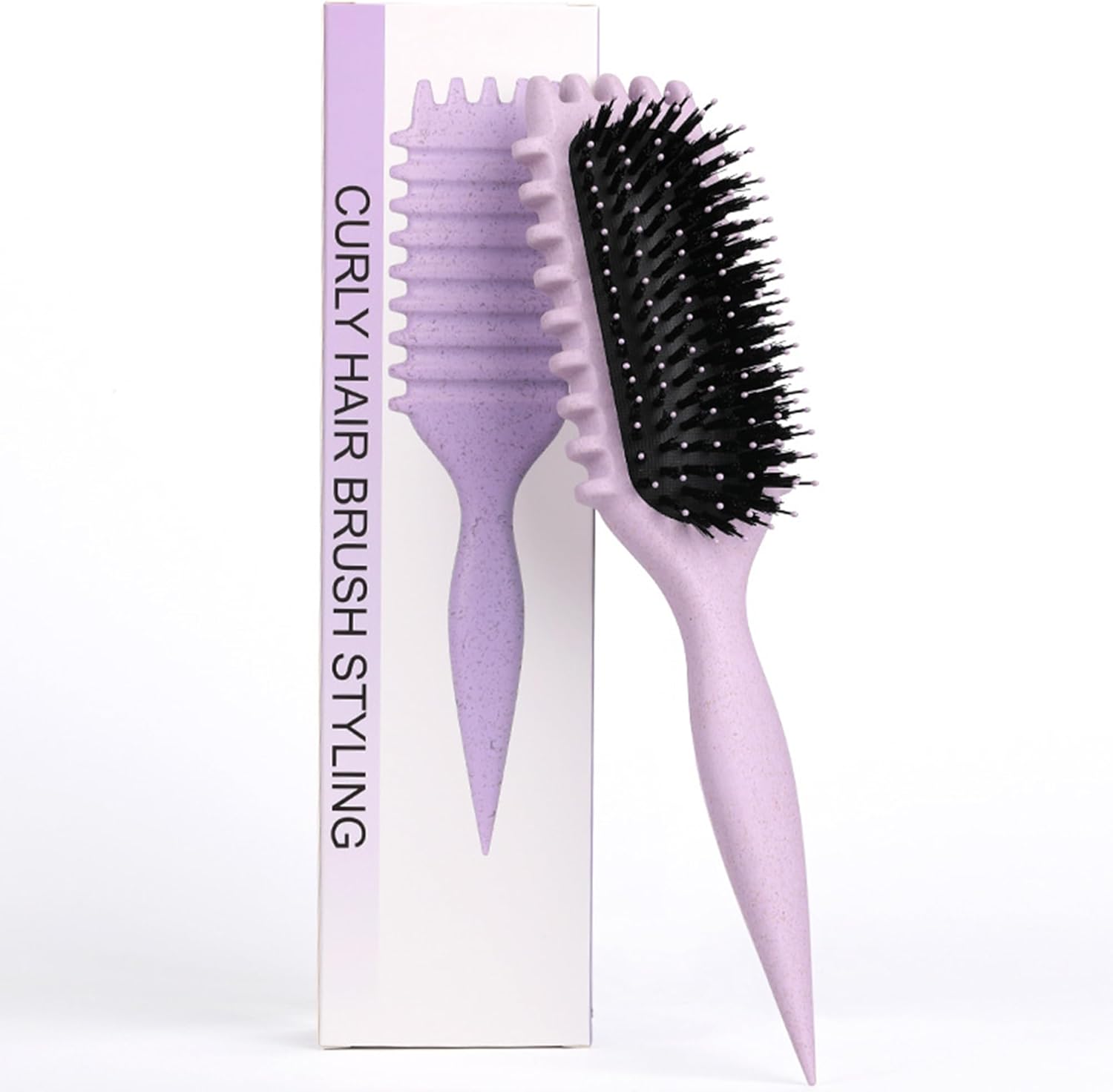 Brosse à boucler - 28cm - fixe, façonne les boucles, réduit frisottis