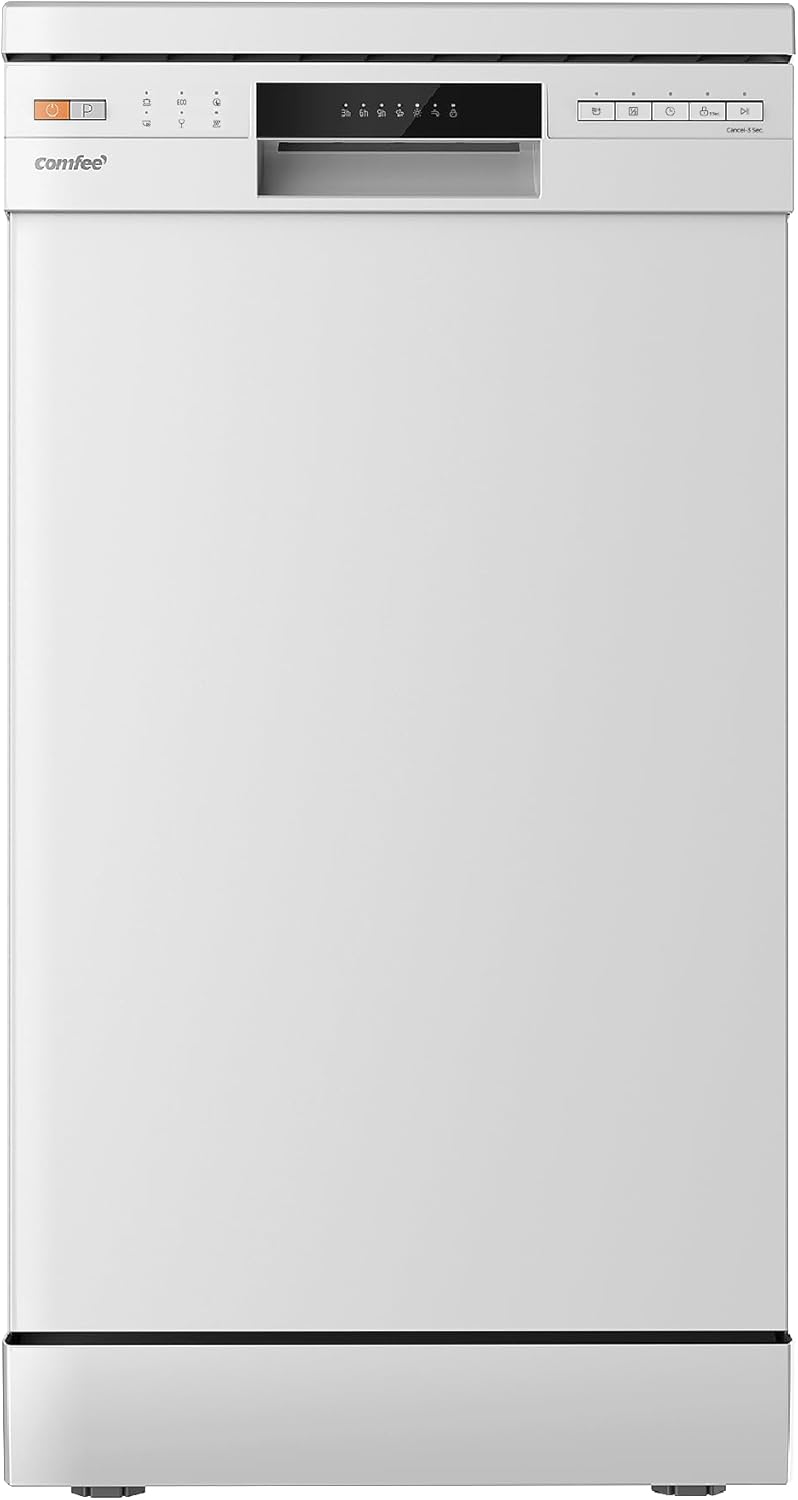 COMFEE' - Lave-vaisselle 10 couverts, départ différé, paniers flexibles, blanc - CDWEF1034BW