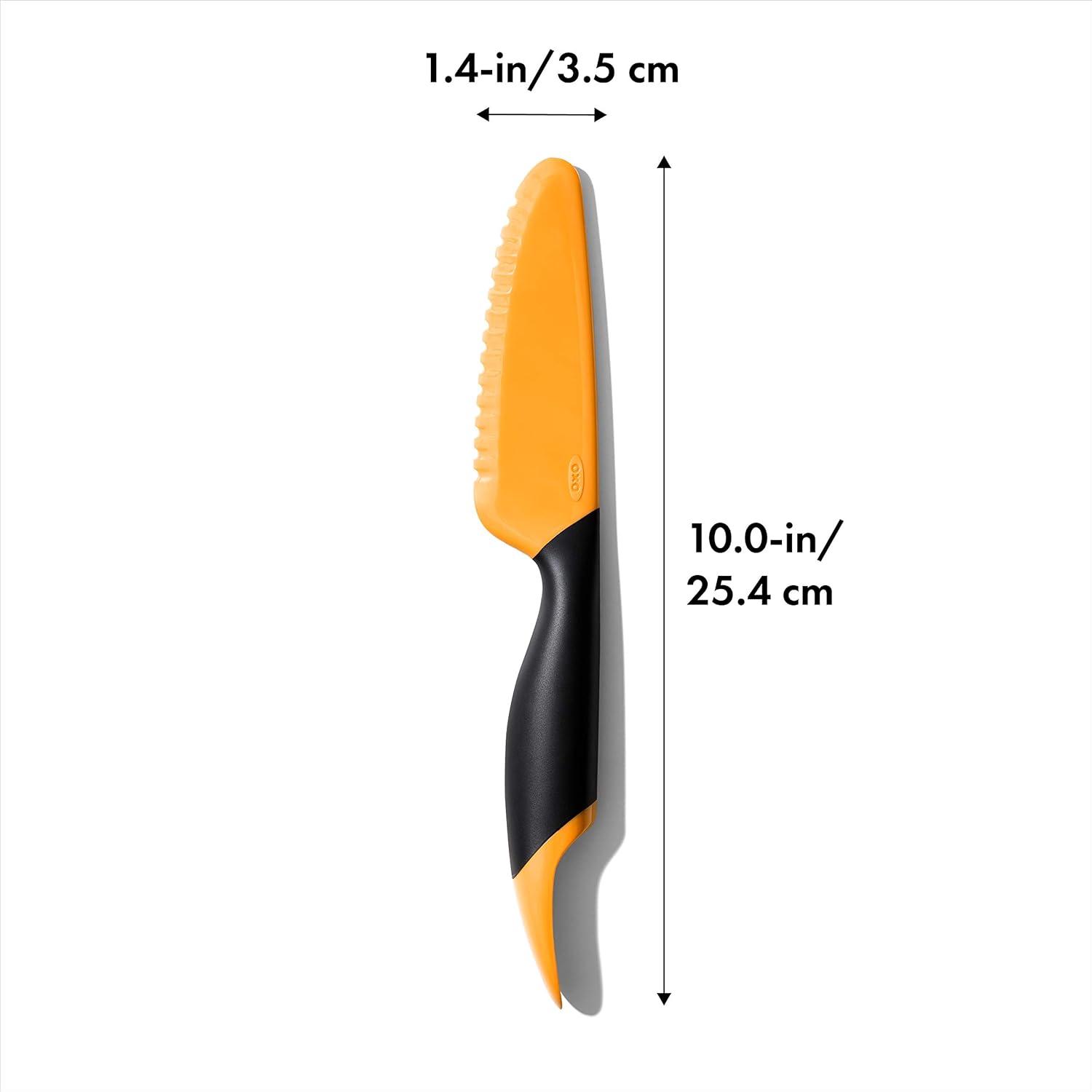 OXO Good Grips – Trancheuse à mangue avec cuillère – 12cm – Noir et orange
