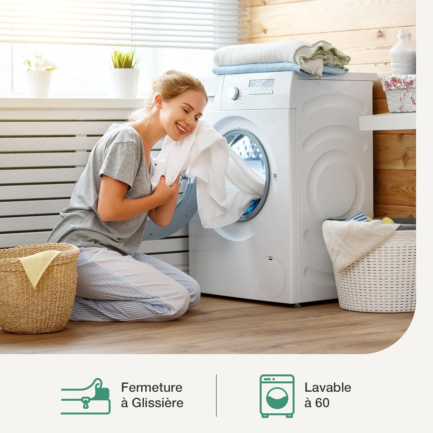 Novilla - Surmatelas série Mousse Gel - 120x190 cm - Mémoire de forme, doux, antidérapant, lavable