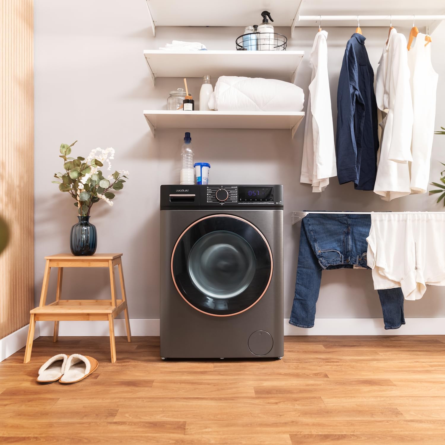 Cecotec - Bolero DressCode 10610 - 10kg, 1400rpm, inverter, anti-bactérien, 15 programmes, 10610