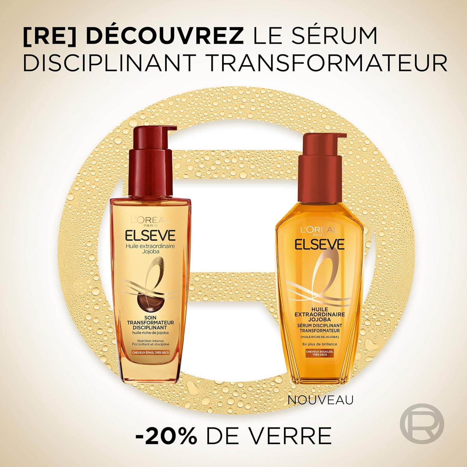 L'Oréal - Elseve Huile Extraordinaire - 100ml - sérum nourrissant jojoba pour cheveux bouclés très secs