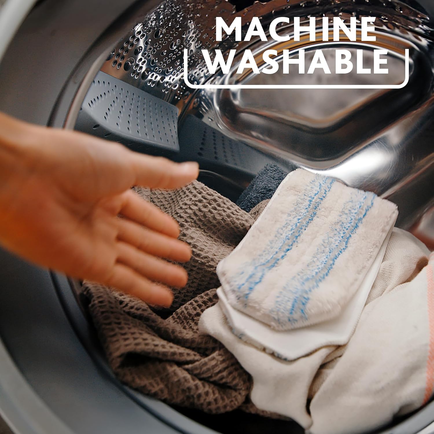 Vileda - Recharge Balai à Plat H2PrO - microfibre résistante - lavable en machine - tous sols durs - H2PrO