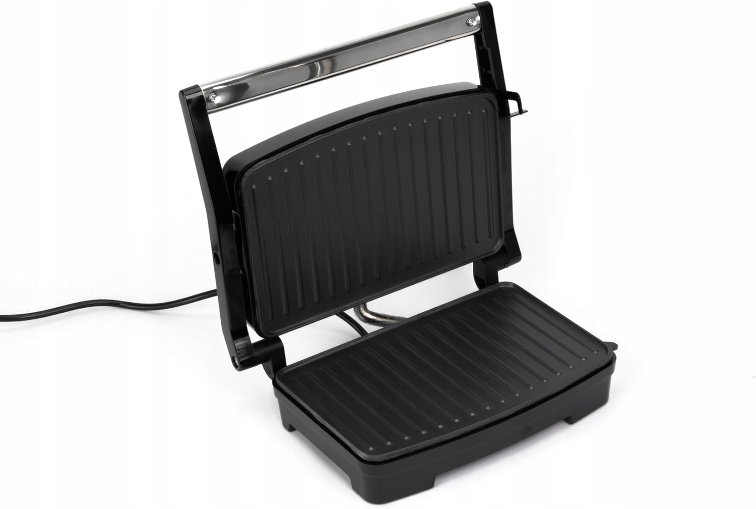 Grill panini - format compact 28x22,5x8,8cm - 1000W, inox, antiadhésif