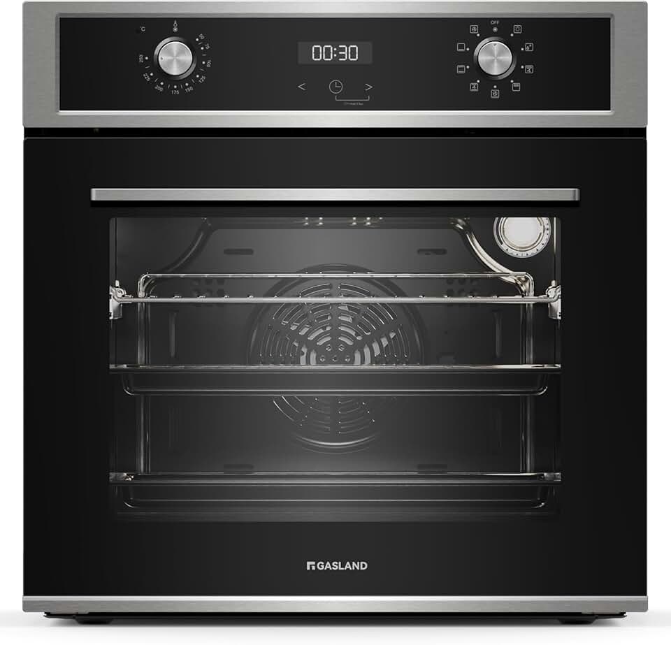 GASLAND - Four encastrable série ES - 70L, 9 fonctions, inox, sécurité enfant, ES609321DSH