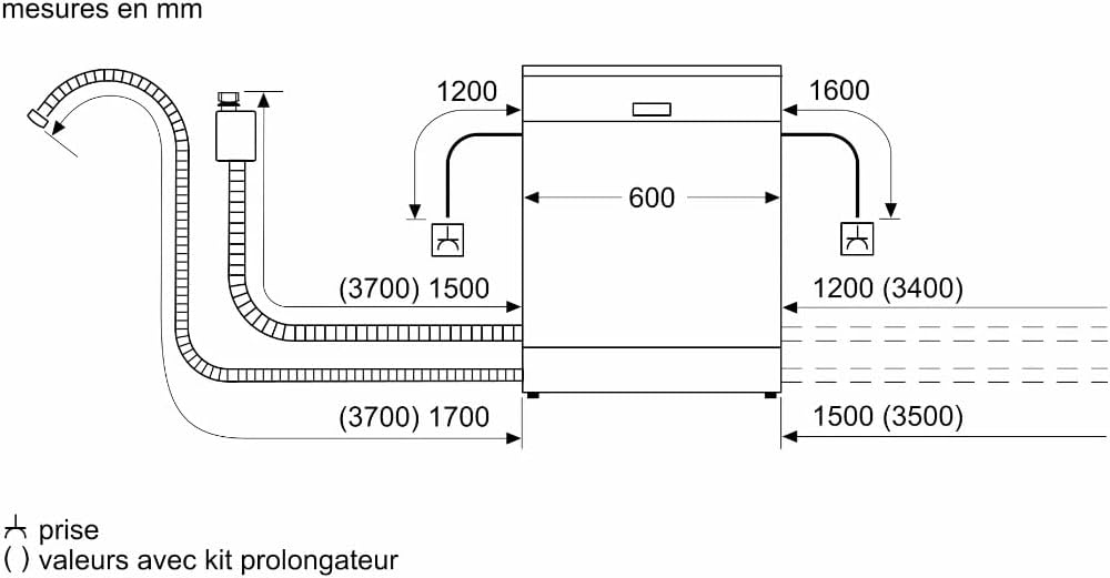 Siemens - Lave-vaisselle série SN25 - 60 cm - grande capacité, silencieux - SN25ZW08CE