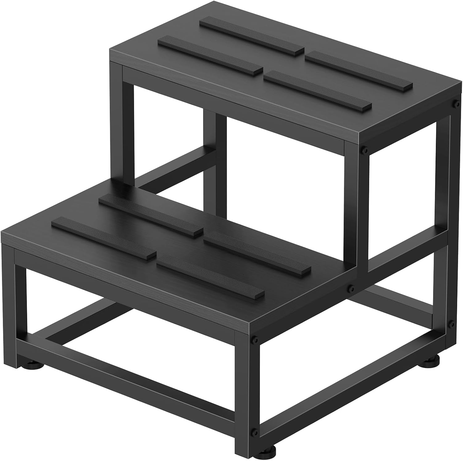 LIANTRAL - tabouret 2 niveaux acier/bois - 200kg - marchepied adultes enfants