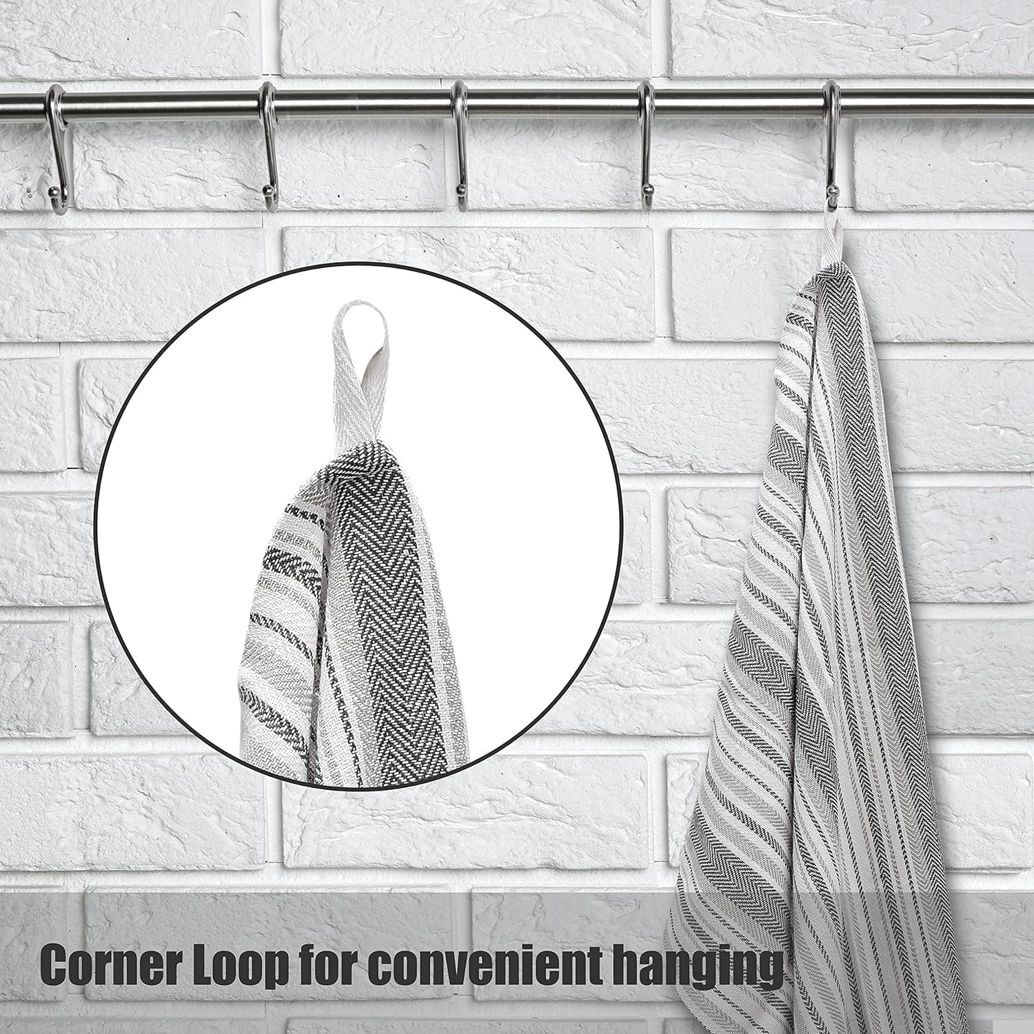 Torchons de cuisine - lot de 10 - 45x70 cm - coton super absorbant