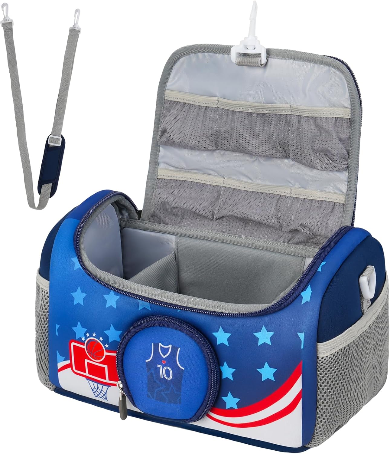 Étui de transport - kit Toniebox 1&2 - rangement figurines, accessoires - bleu, compact