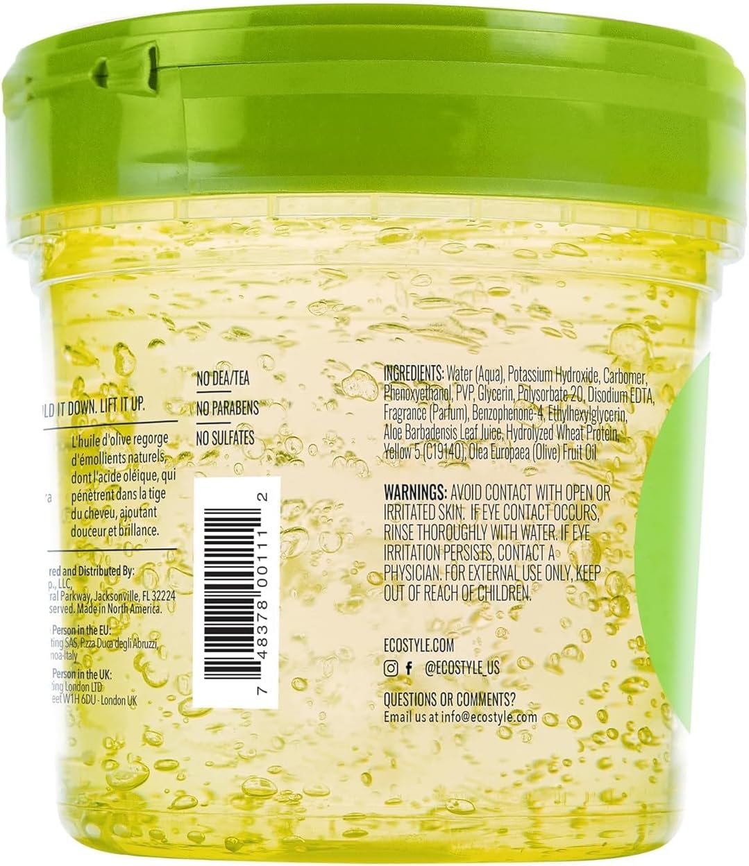 Eco Styler - Gel coiffant Olive Oil - 236ml - fixation forte, hydratant