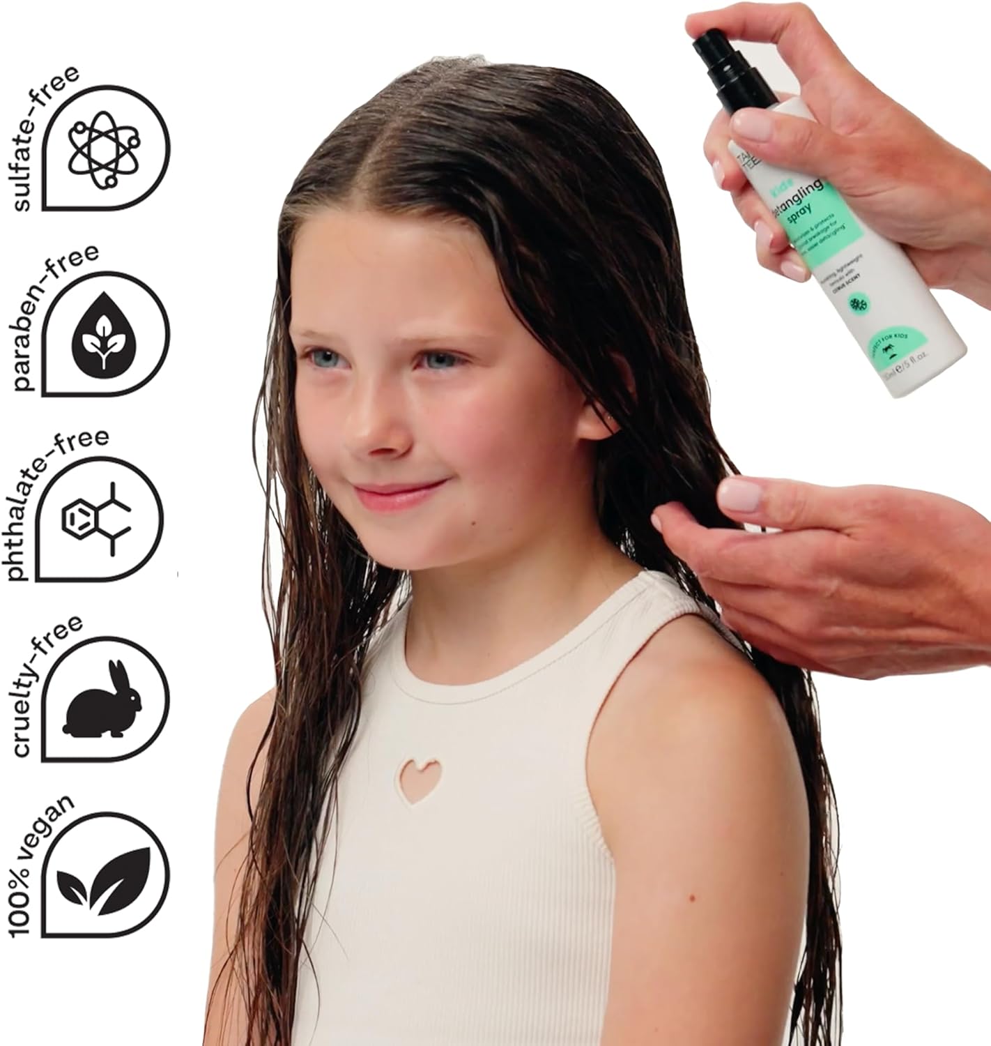 Tangle Teezer - Spray Démêlant Enfant - lot de 2 - parfum agrumes, végan, anti-nœuds, sans cruauté