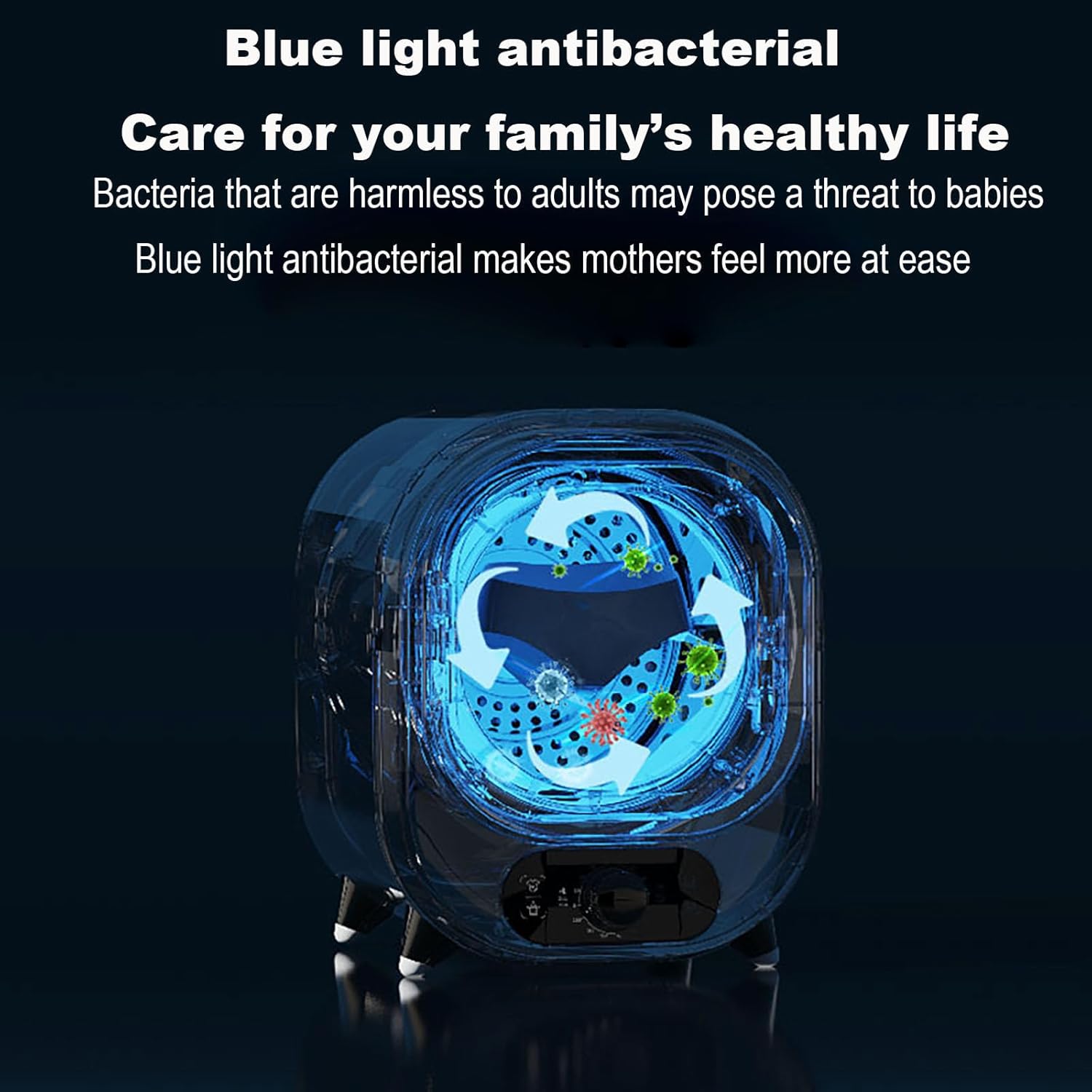 Mini sèche-linge - 0,8 kg - 7 modes, fixation murale ou plan, portable