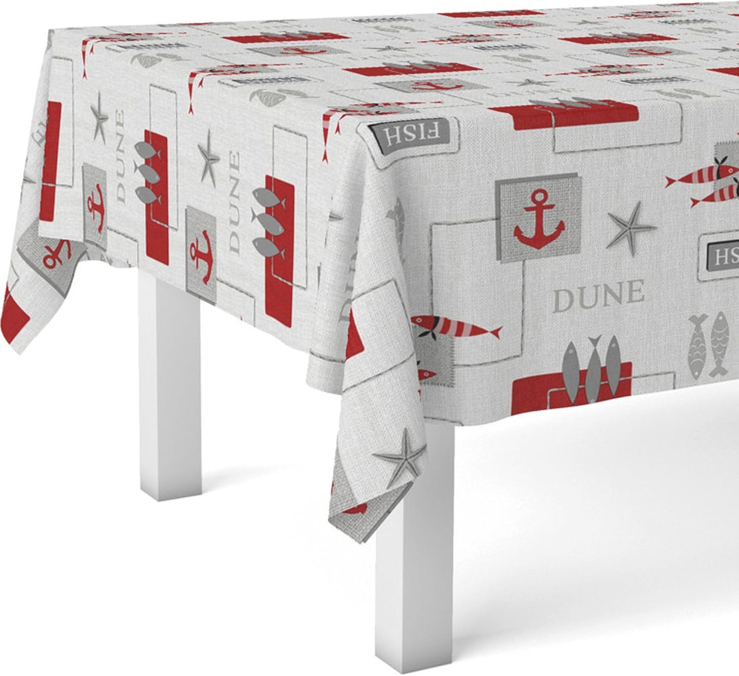 Nappe en toile cirée rectangulaire - 220x140 cm - anti-taches, imperméable, entretien facile