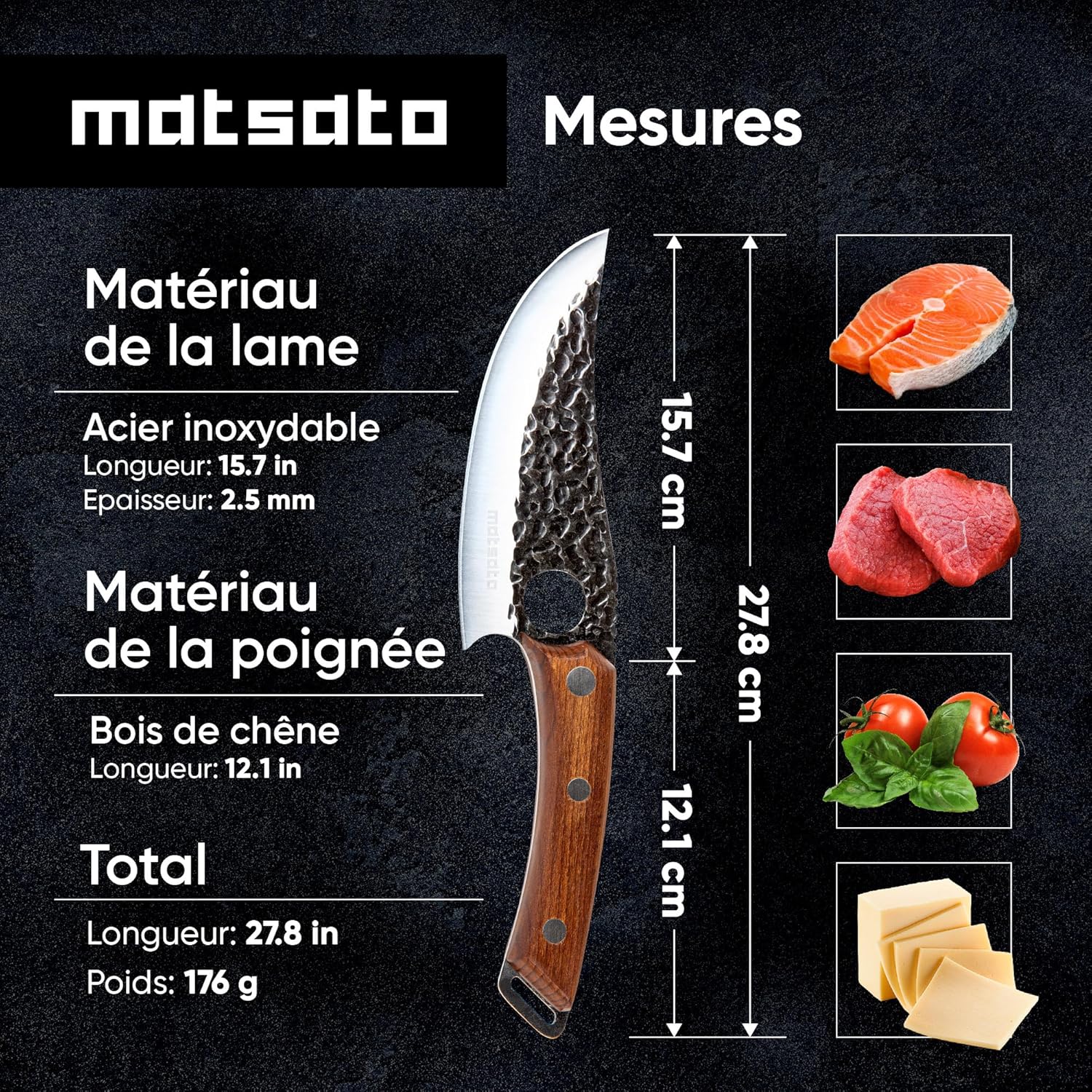 Matsato - couteau de cuisine japonais - équilibre, contrôle, modernité