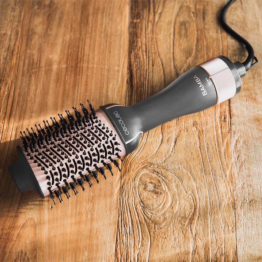 Cecotec - Bamba CeramicCare Single - 1200W - Brosse 2en1, 3 températures, air froid