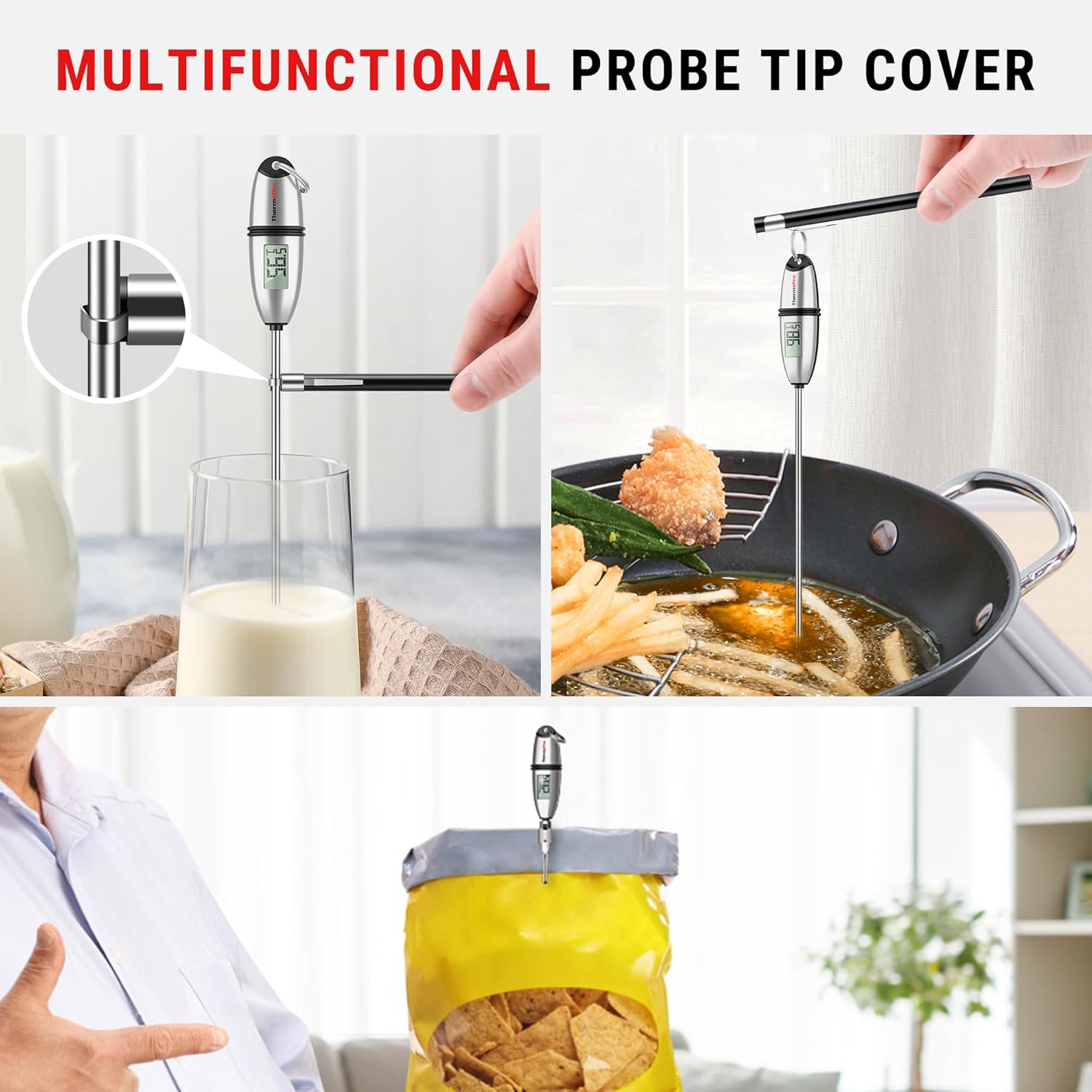 ThermoPro - TP02S - longue sonde 13,5cm - thermomètre cuisine rapide TP02S