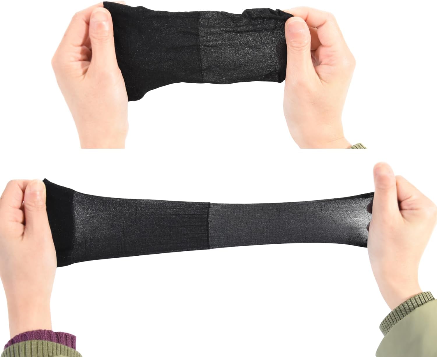 Bonnets de perruque nylon unisexes - lot de 6 - respirants, noirs