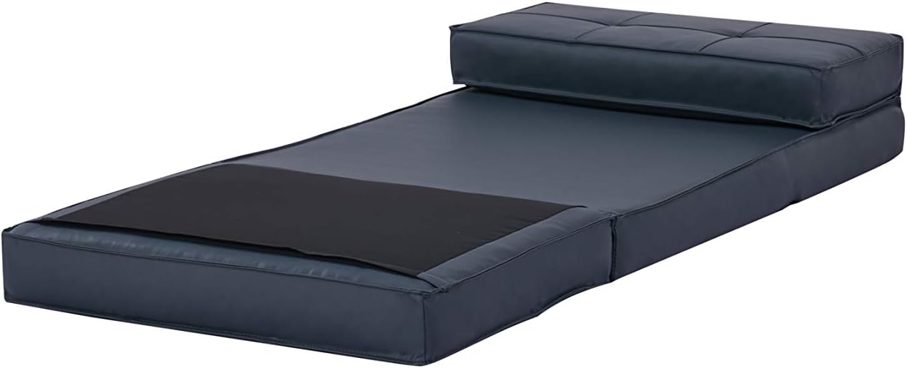 Sesselseller24 - Fauteuil convertible chauffeuse petit - plusieurs couleurs - Anthrazit